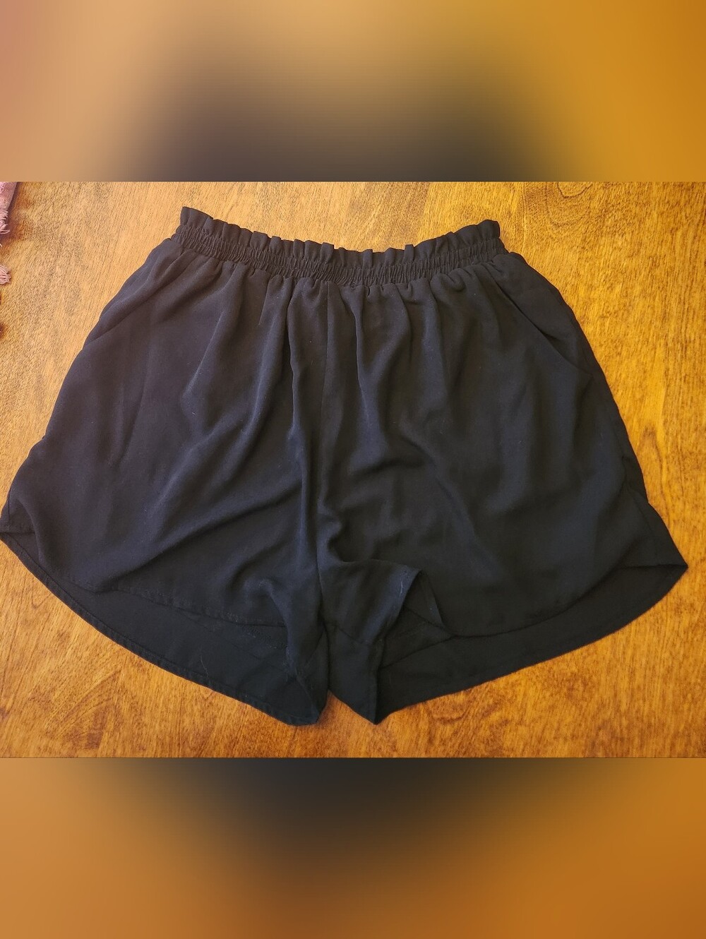 Papillon Black Flowy Shorts Size Small EUC